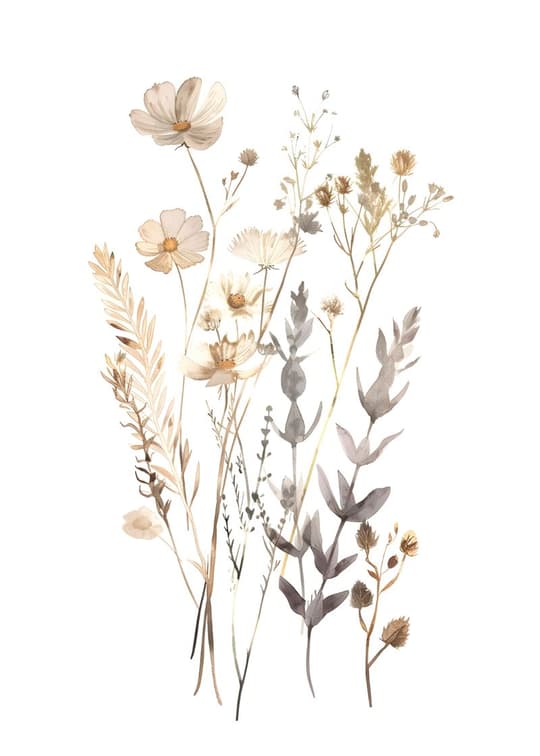 Pressed Wildflower Arrangement