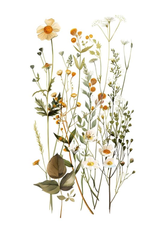 Wildflower Botanical Study