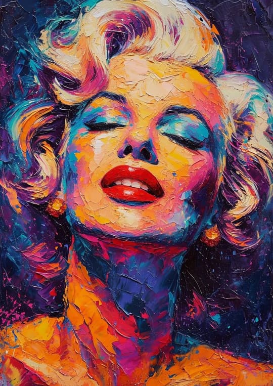 Vibrant Pop Icon Portrait