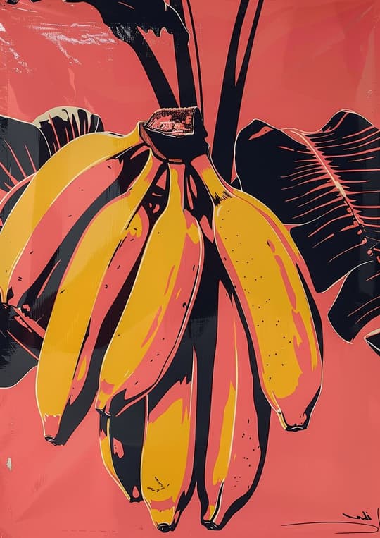 Vibrant Banana Bunch