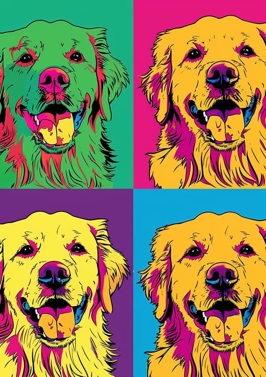 Pop Art Golden Retriever