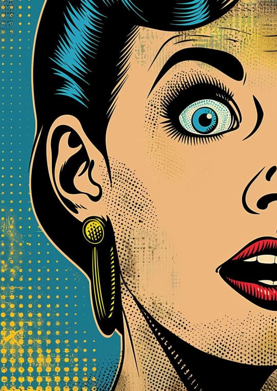 Pop Art Woman Portrait
