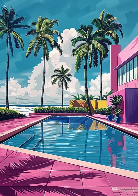 Tropical Paradise Pool Escape