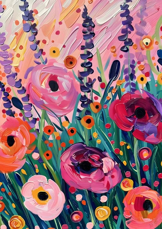 Vibrant Floral Burst
