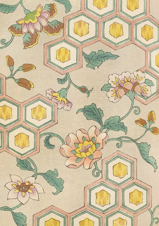 Hexagonal Honeycomb Floral