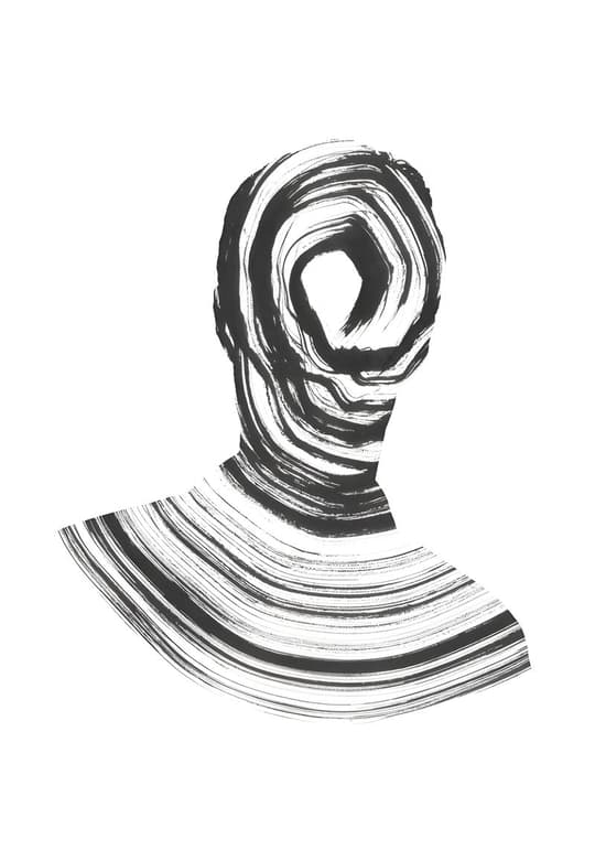 Spiral Head Abstract