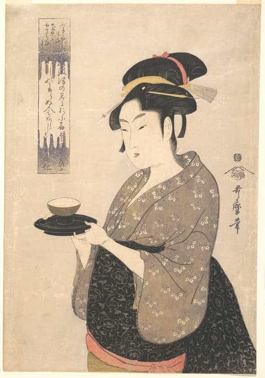 Okita of the Naniwaya Teahouse, by Kitagawa Utamaro, ca. 1793