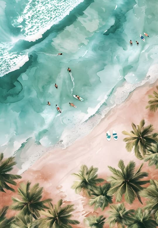 Aerial Beach Paradise