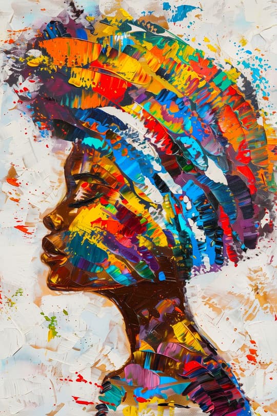 Vibrant Profile Portrait
