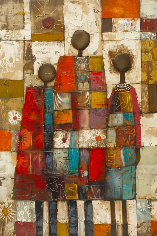 Figure in Patchwork