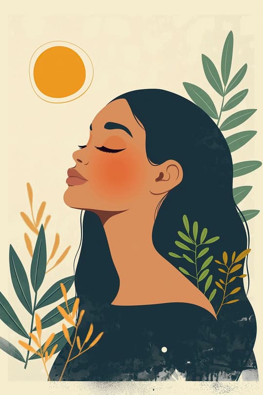 Woman with Botanical Dreams