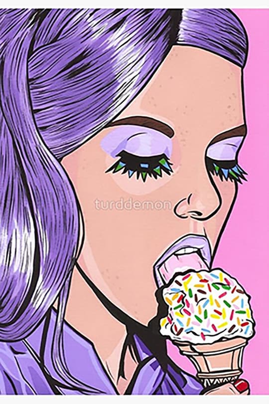Purple Hair Ice Cream Dream