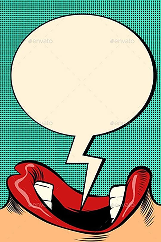 Pop Art Speech Bubble