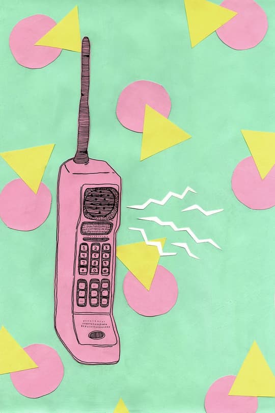 Retro Mobile Phone Pop Art