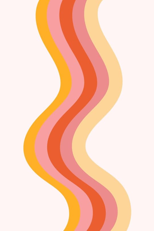 Wavy Retro Stripes
