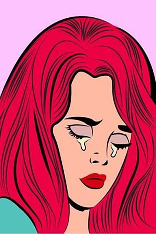Vivid Red Hair Portrait