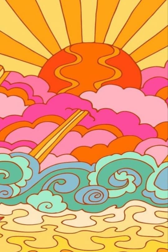 Psychedelic Sunrise Rainbow