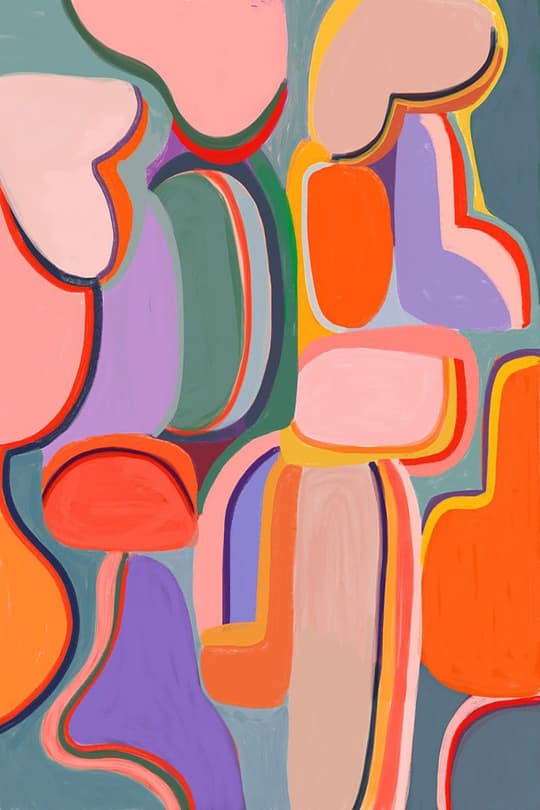 Colorful Organic Shapes