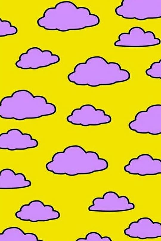 Purple Clouds on Yellow Sky