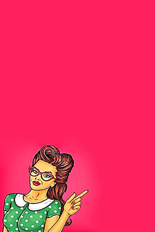 Retro Pop Girl with Polka Dots