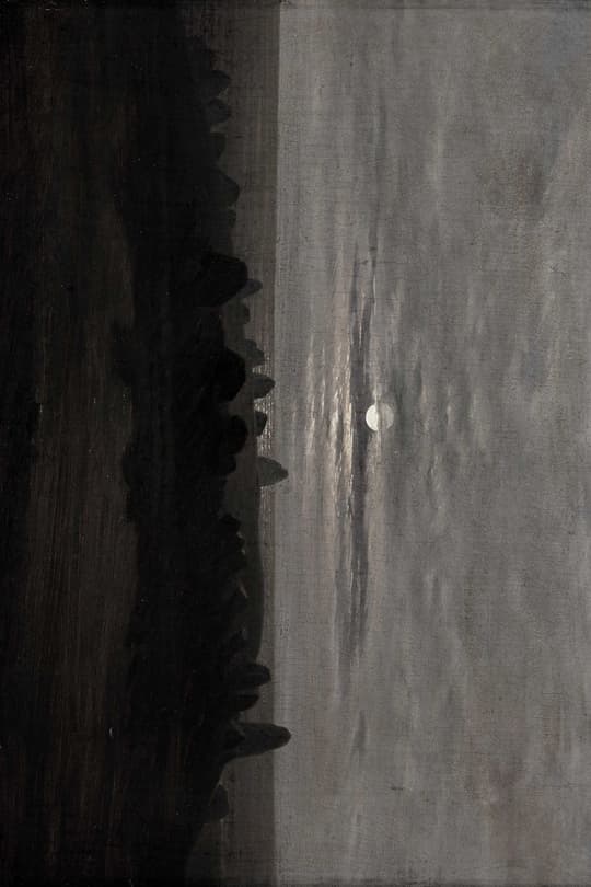 Moonlit Rugged Shore