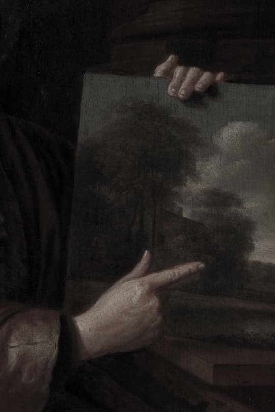 Hands with Canvas