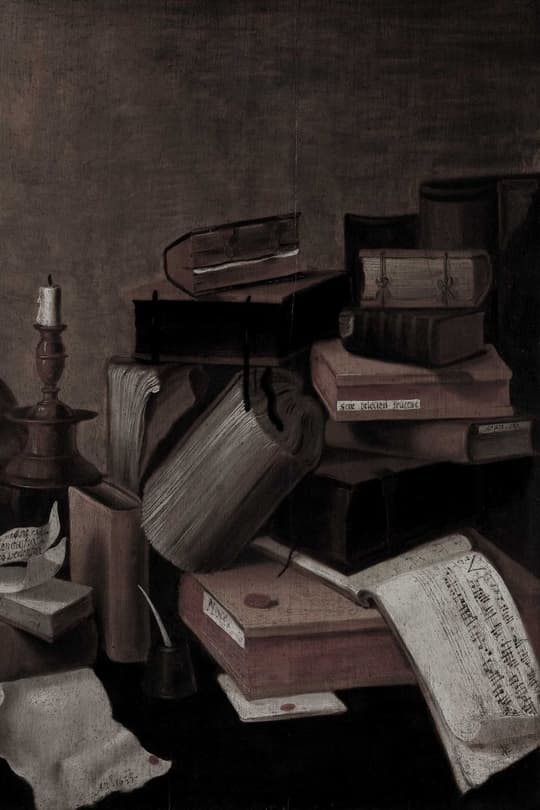 Still Life with Books and Music