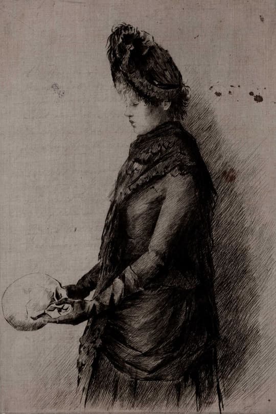 Victorian Woman with Fan