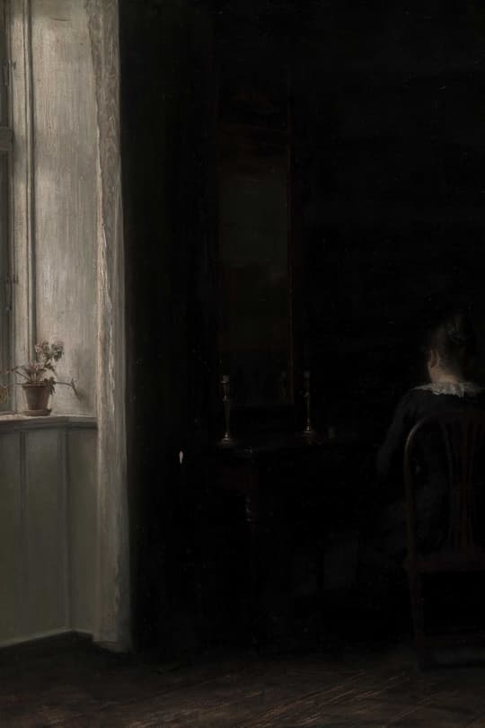 Interior with Figure and Window Light