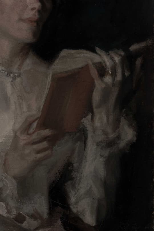 Woman Reading by Candlelight