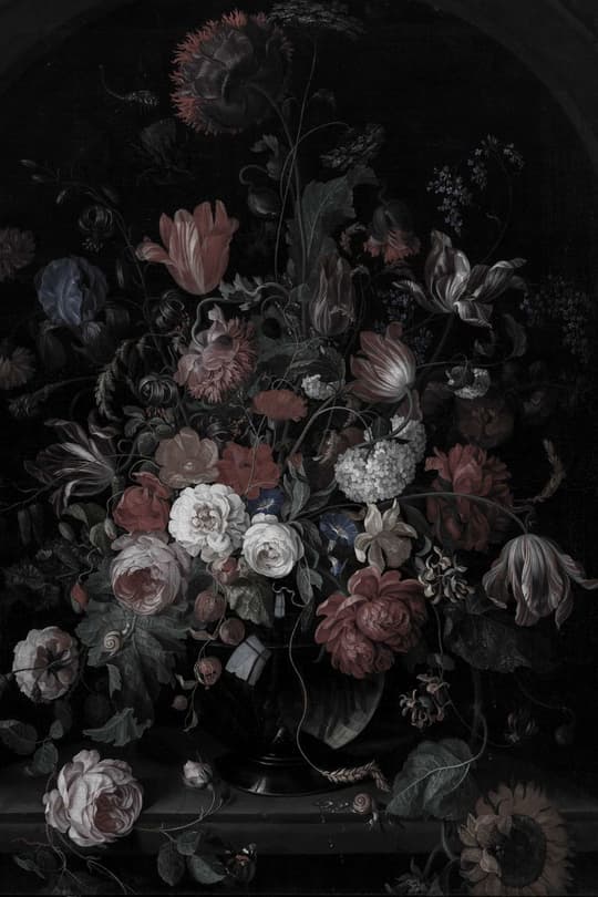 Dark Floral Still Life