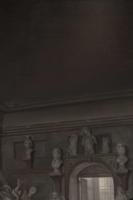 Classical Interior with Busts