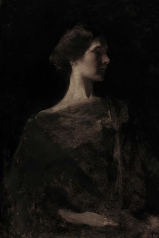 Portrait of a Woman in Profile