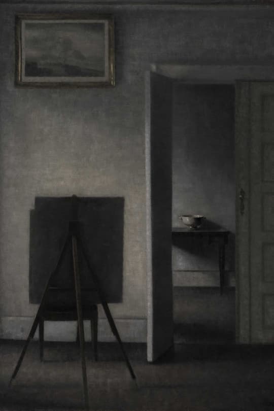 Interior with Window and Easel