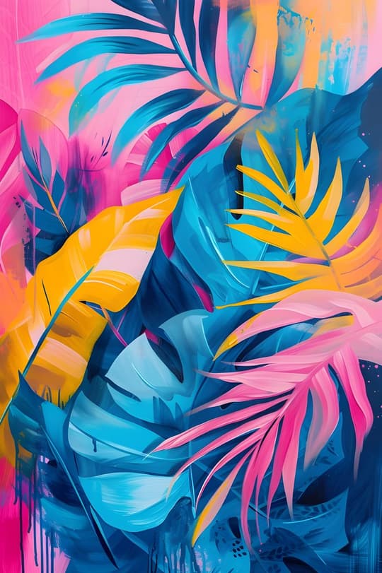 Tropical Bloom Abstract