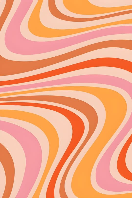 Retro Wavy Stripes