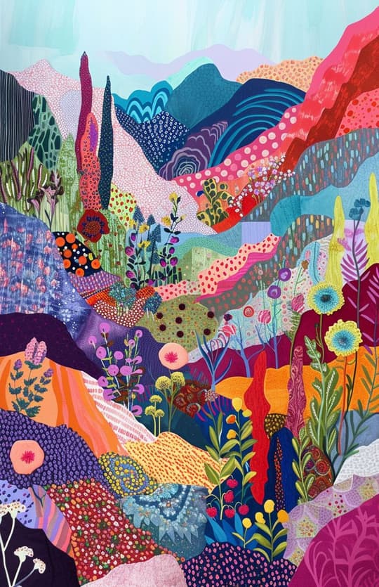 Wildflower Valley Landscape
