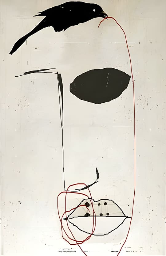 Abstract Bird & Geometric Study