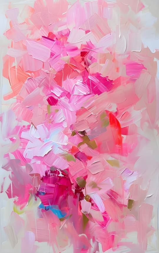 Pink Abstraction Floral Study