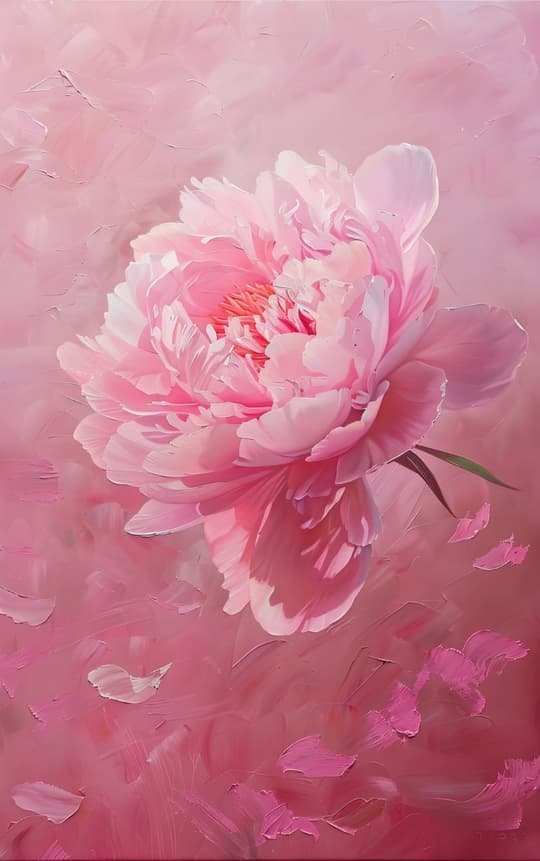 Pink Peony Bloom