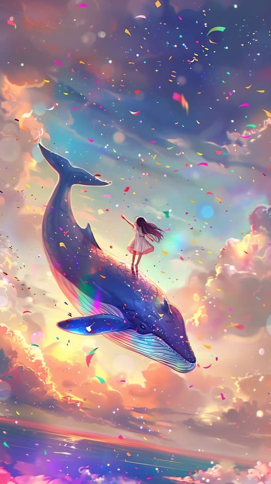 Girl and the Cosmic Whale
