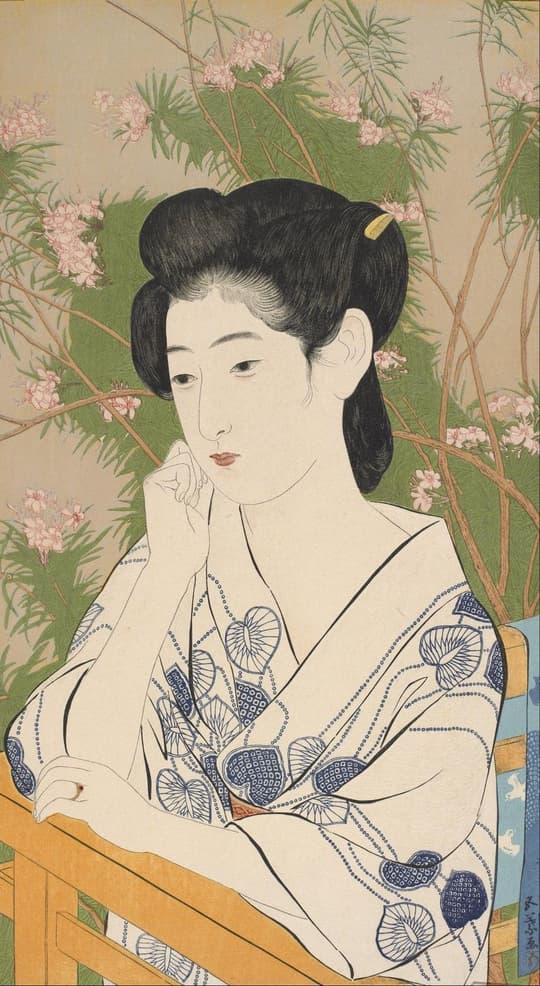Woman with Flowering Branches